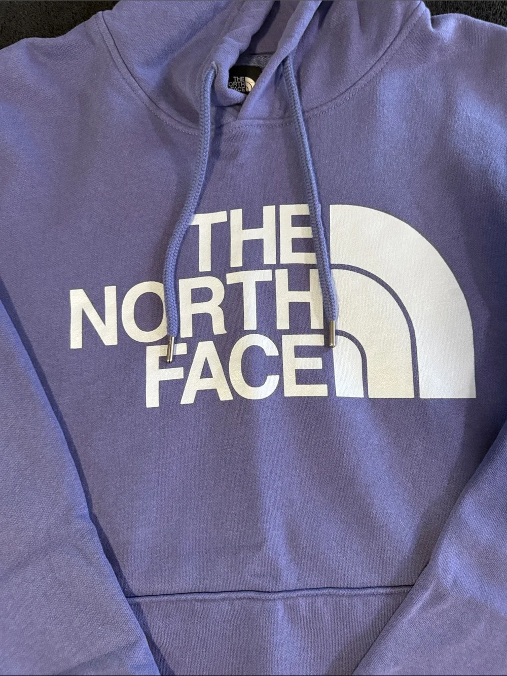 The North Face Lavender Pullover Hoodie with White Logo